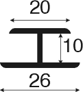 Verbindingsprofiel 10 mm