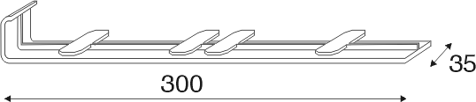 Tussenstukprofiel 300mm