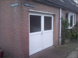 Dubbele openslaande deuren als garage deuren